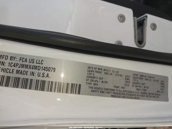 2021 JEEP CHEROKEE LATITUDE LUX 4X4