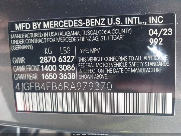 2024 MERCEDES-BENZ GLE 350 4MATIC — I9