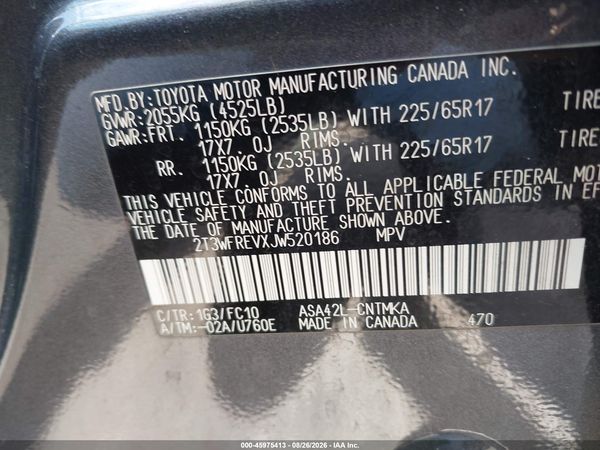 2018 TOYOTA RAV4 XLE