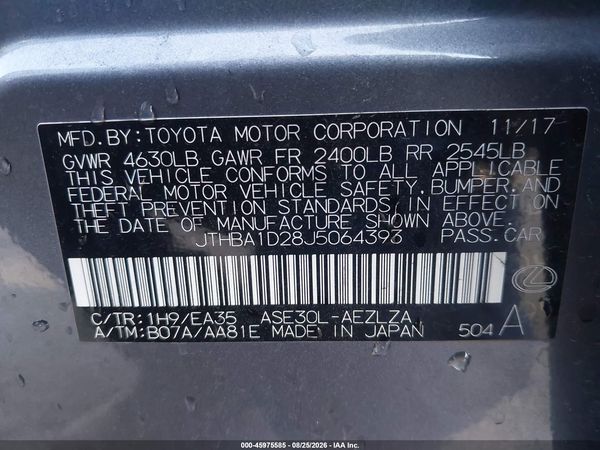 2018 LEXUS IS 300