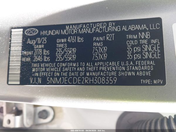 2024 HYUNDAI TUCSON LIMITED — I9