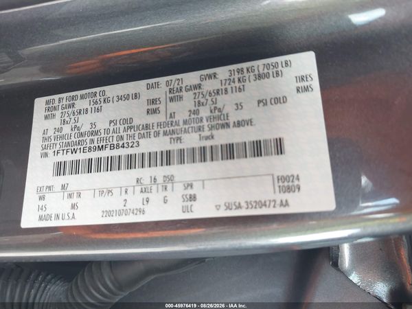 2021 FORD F-150 XLT