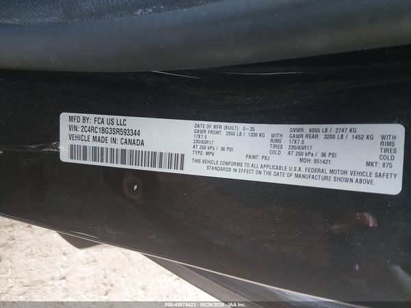 2025 CHRYSLER PACIFICA SELECT