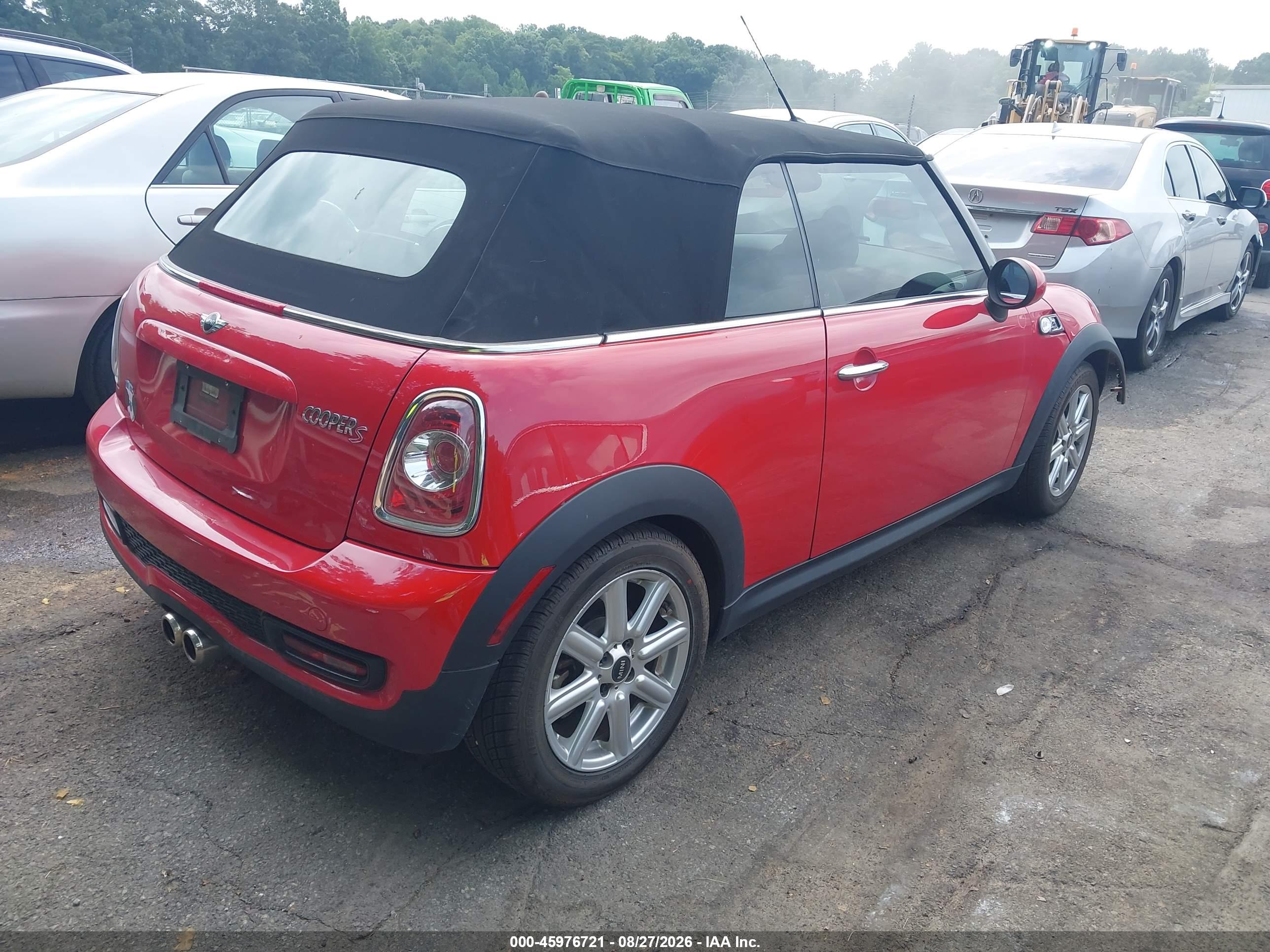 2014 MINI CONVERTIBLE COOPER S — I4