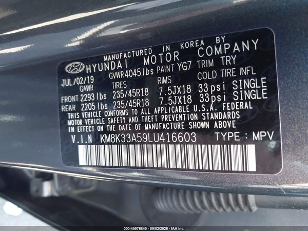 2020 HYUNDAI KONA LIMITED
