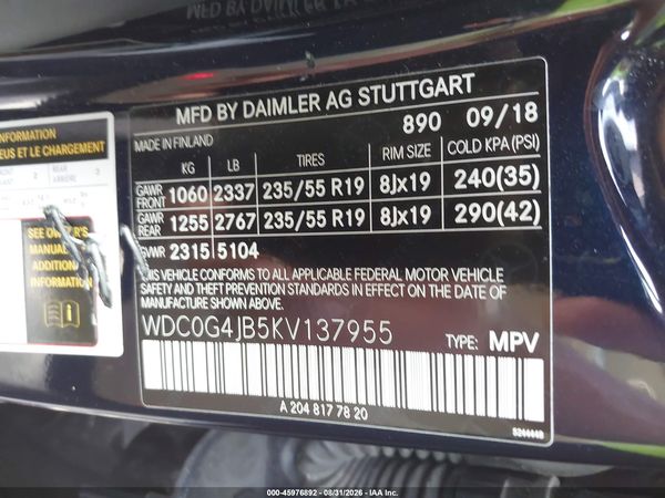 2019 MERCEDES-BENZ GLC 300 GLC300