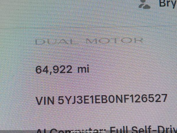 2022 TESLA MODEL 3 — I118