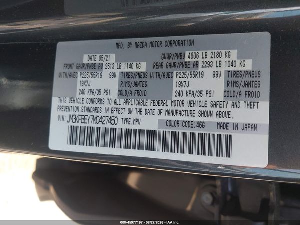 2021 MAZDA CX-5 SIGNATURE — I9