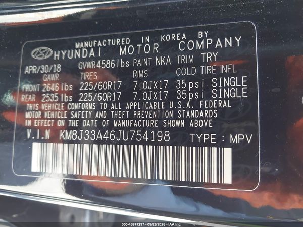 2018 HYUNDAI TUCSON SEL