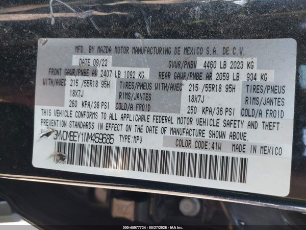 2022 MAZDA CX-30 2.5 TURBO PREMIUM PLUS — I9