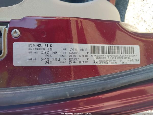 2018 DODGE GRAND CARAVAN SE — I9