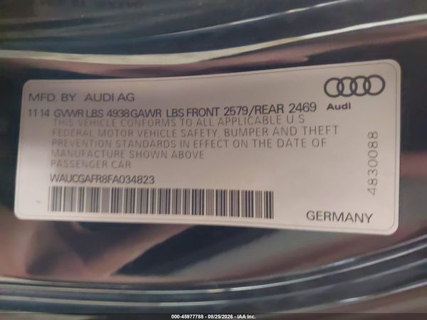 2015 AUDI S5 3.0T PREMIUM PLUS