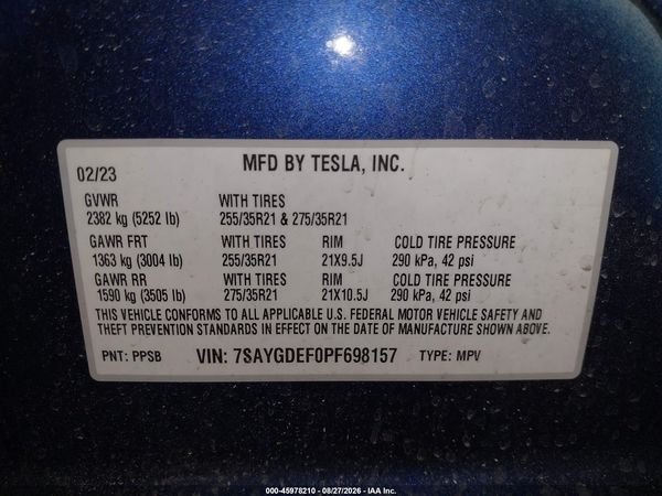 2023 TESLA MODEL Y