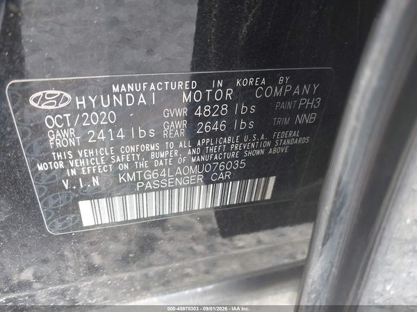 2021 GENESIS G70 2.0T AWD — I9