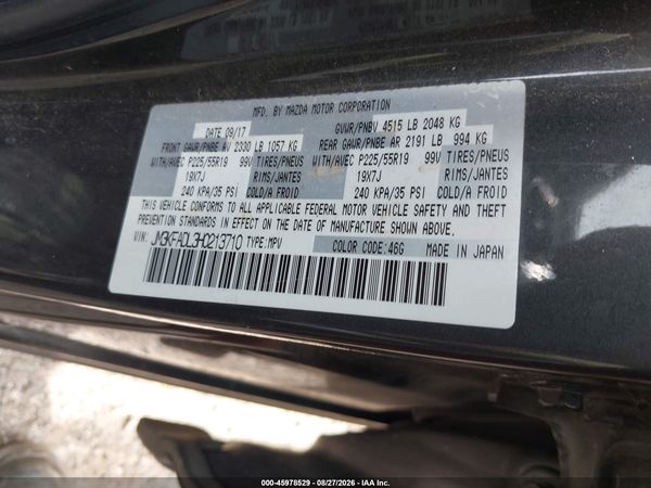 2017 MAZDA CX-5 GRAND TOURING — I9