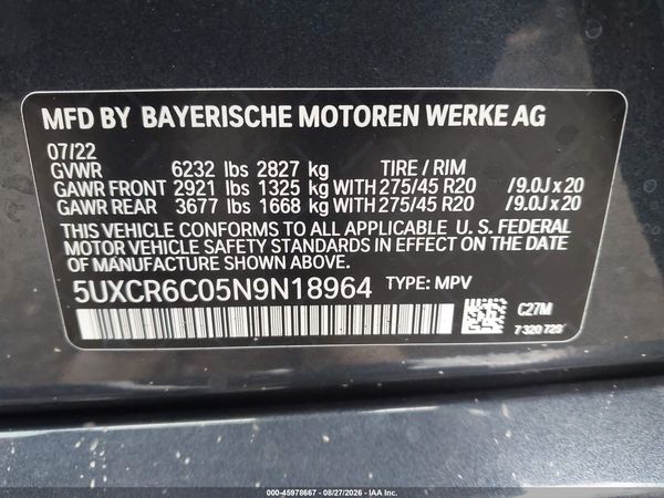 2022 BMW X5 XDRIVE40I
