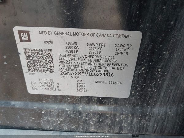2020 CHEVROLET EQUINOX AWD LS — I9