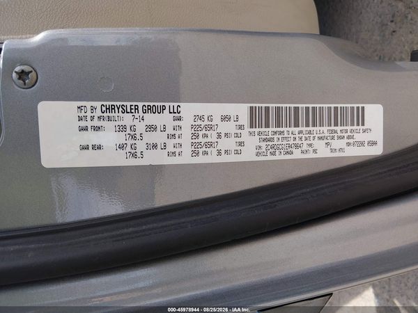 2014 DODGE GRAND CARAVAN SXT