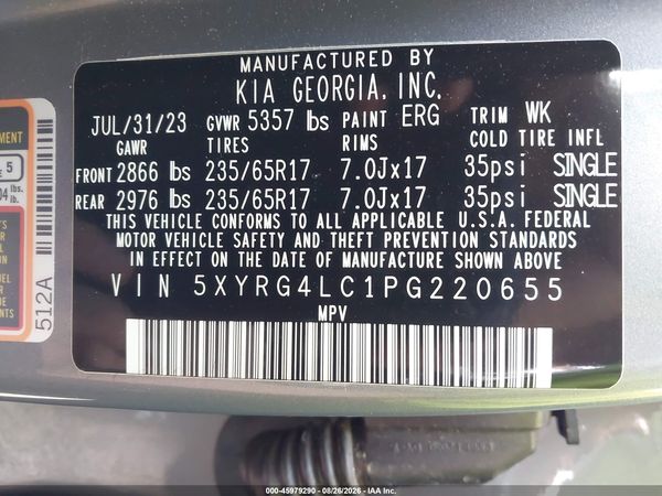 2023 KIA SORENTO LX — I9