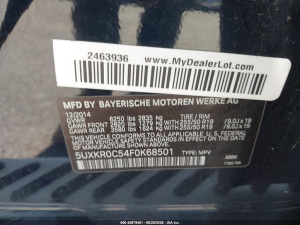2015 BMW X5 XDRIVE35I