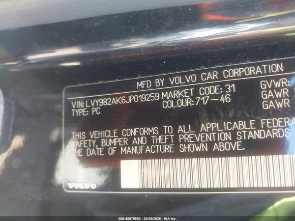 2018 VOLVO S90 T5 MOMENTUM