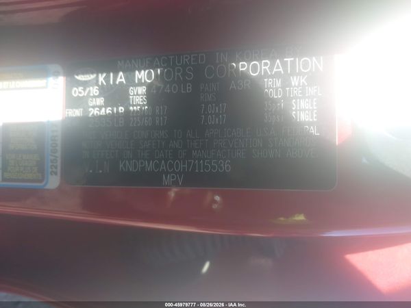 2017 KIA SPORTAGE LX