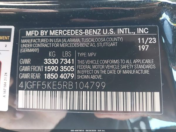 2024 MERCEDES-BENZ GLS 450 4MATIC — I9
