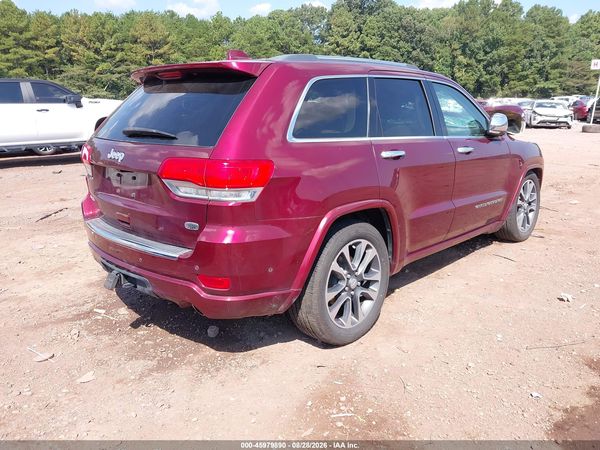 2017 JEEP GRAND CHEROKEE OVERLAND 4X4 — I4