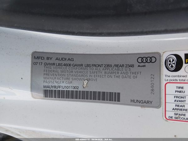 2018 AUDI A3