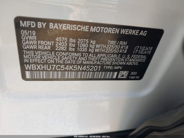 2019 BMW X1 SDRIVE28I — I9