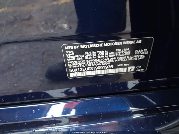 2026 BMW X5 SDRIVE40I — I9