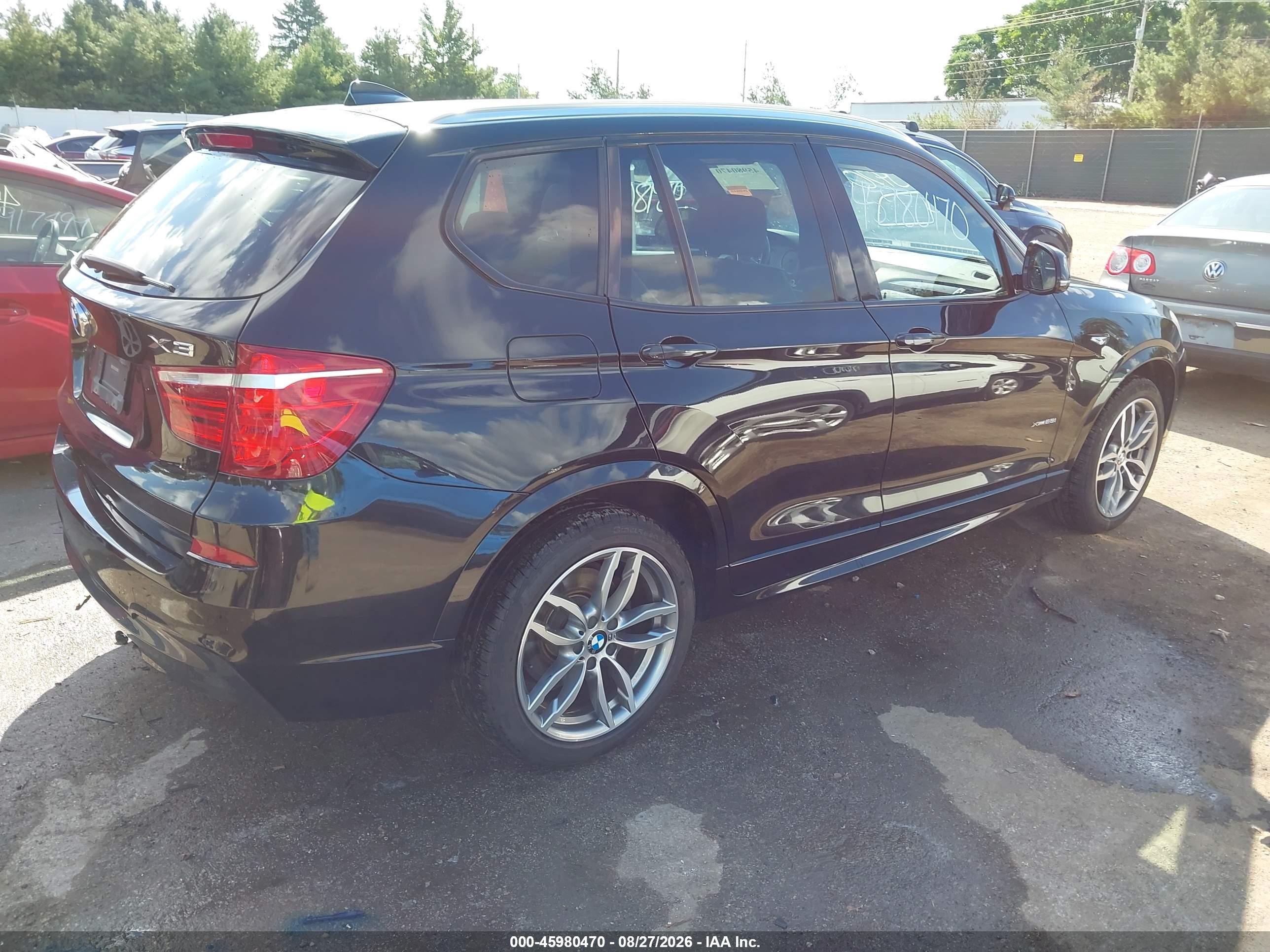 2016 BMW X3 XDRIVE28I — I4