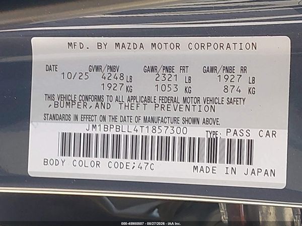 2026 MAZDA MAZDA3 2.5 S CARBON EDITION — I9