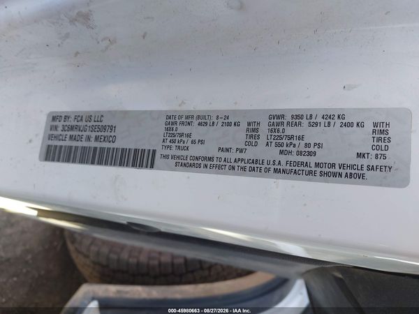 2025 RAM PROMASTER 3500