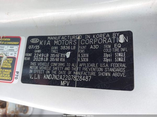 2016 KIA SOUL Plus