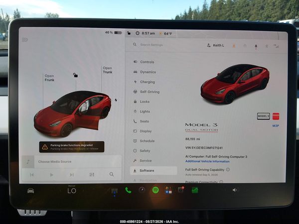 2021 TESLA MODEL 3 — I7