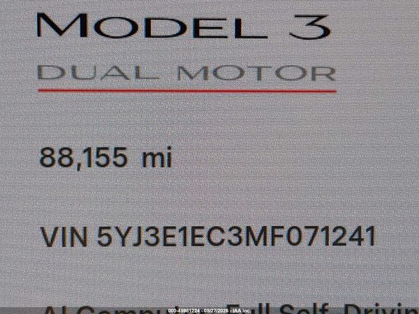 2021 TESLA MODEL 3 — I118