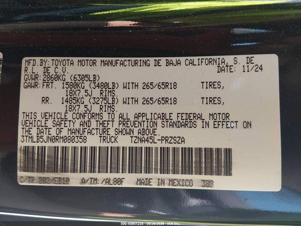 2024 TOYOTA TACOMA LIMITED — I9