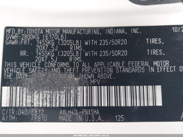 2021 TOYOTA SIENNA XSE