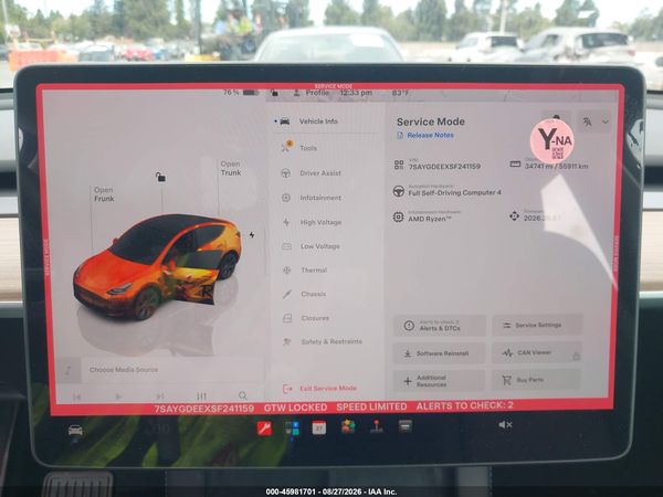 2025 TESLA MODEL Y — I132