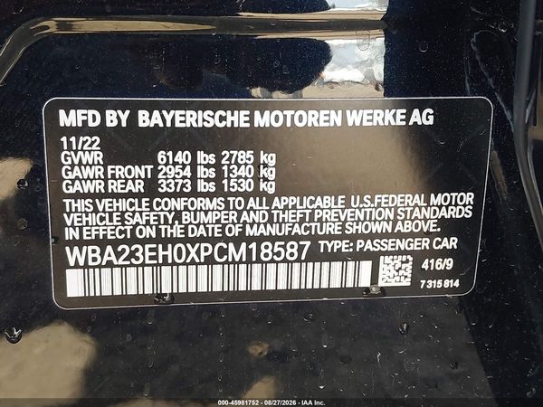 2023 BMW 740 I — I9