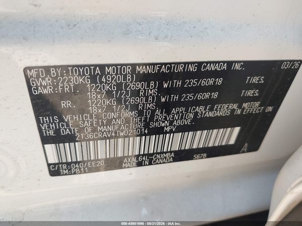 2026 TOYOTA RAV4 XLE PREMIUM