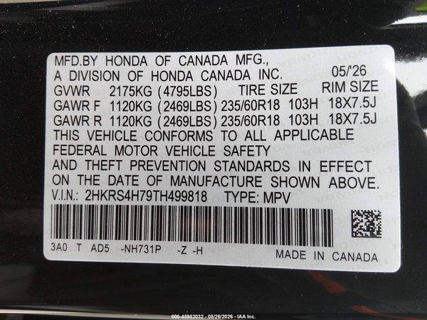 2026 HONDA CR-V EX-L AWD