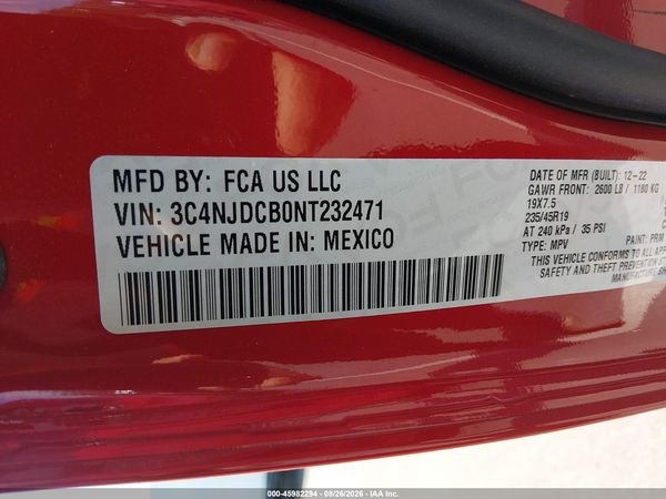 2022 JEEP COMPASS (RED) EDITION 4X4 — I9