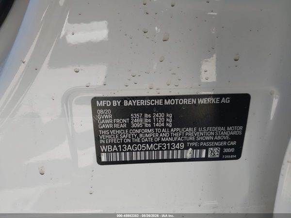 2021 BMW 530E — I9
