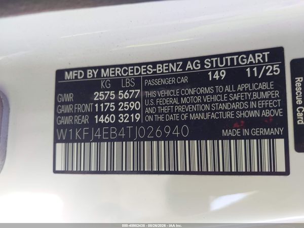 2026 MERCEDES-BENZ CLA 350 CLA350 4MATIC — I9