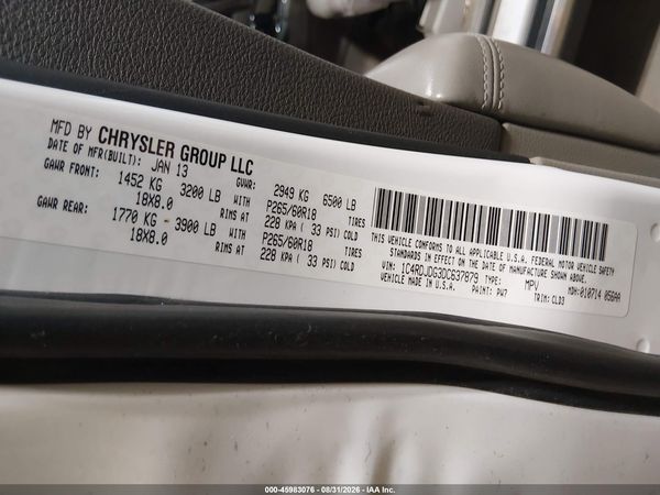 2013 DODGE DURANGO CREW