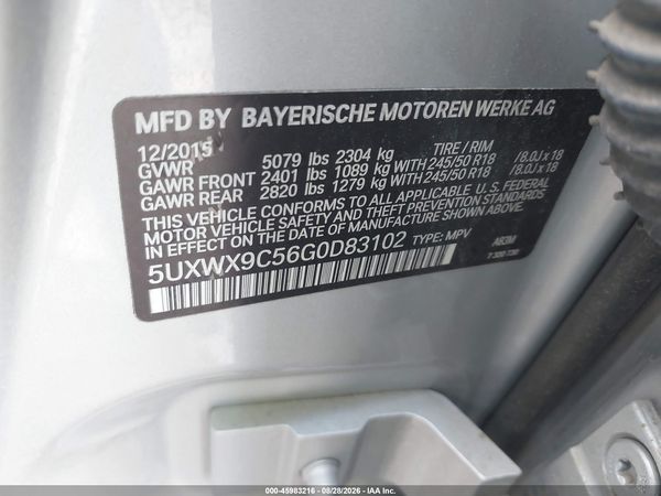 2016 BMW X3 XDRIVE28I
