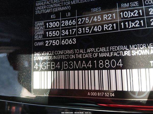 2021 MERCEDES-BENZ GLE 350 GLE350 — I9