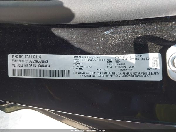 2025 CHRYSLER PACIFICA SELECT